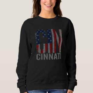 Camiseta Cincinnati Ohio Patriots Memots Day Usa Flag Cin