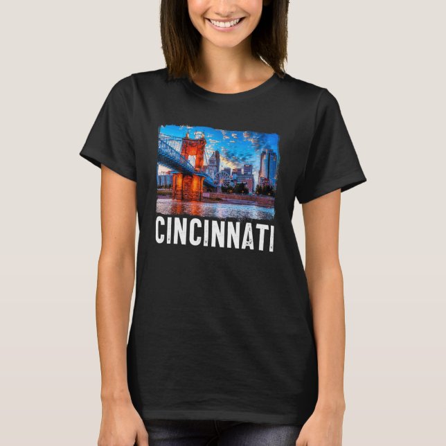 Camiseta Cincinnati Ohio Turismo Cincinnati (Frente)