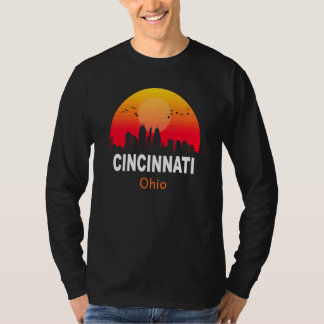 Camiseta Cincinnati Ohio Vintage Sunset Retro City State US