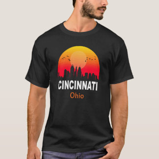 Camiseta Cincinnati Ohio Vintage Sunset Retro City State US