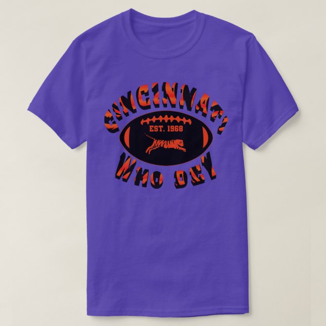 Camiseta Cincinnati Quem é Dey Est1968 (Frente do Design)