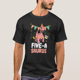 Camiseta Cinco A Um Dinossauro Cute Kiddo Apatosauro