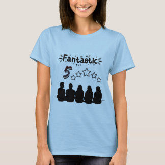 Camiseta Cinco amigos familiares fantásticos