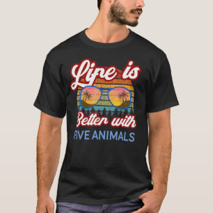 Camiseta Cinco animais Shaolin Sunset. A vida é melhor com 