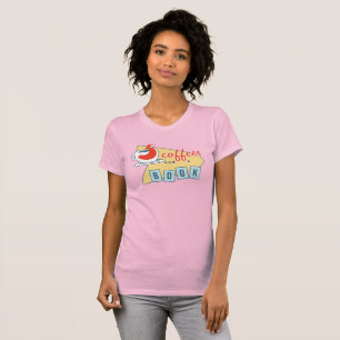 Camiseta cinco cafés e um T das mulheres do livro