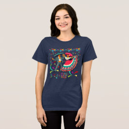 Camiseta Cinco colorwave azul marinho profundo