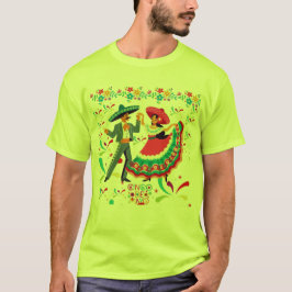 Camiseta Cinco colorwave light green