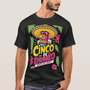 Camiseta Cinco de Beber Happy de Mayo