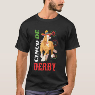 Camiseta Cinco De Derby Cavalo Chapéu Sombrero Cinco De May