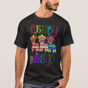 Camiseta Cinco De Derby Kentucky Corrida de Cavalos Mexic