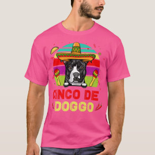 Camiseta Cinco de Doggo Hilarious Pit Bull Dog para Cinco