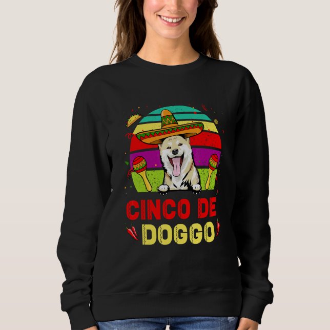 Camiseta Cinco De Doggo Shiba Inu Dog Para Cinco De Mayo So (Frente)