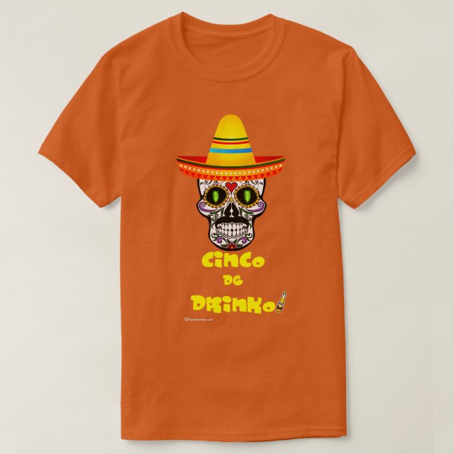 Camiseta Cinco De Drinko (3) (Frente do Design)