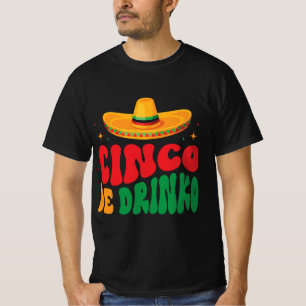 Camiseta Cinco de Drinko Fiesta Design