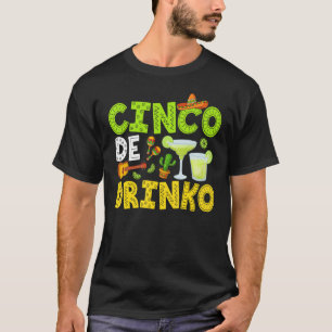 Camiseta Cinco De Drinko Margarita Cinco De Mayo Fiesta Par