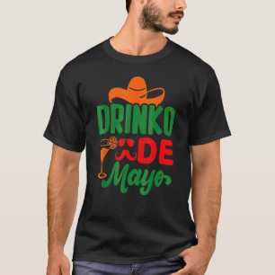 Camiseta Cinco De Drinko México Cinco De Mayo Bebendo Sq