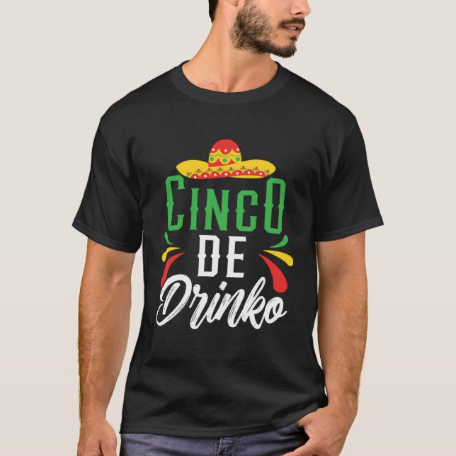 Camiseta Cinco De Drinko Mexico Mexican Festival Cinco de M (Frente)