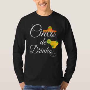 Camiseta Cinco De Drinko Sombrero Mexicano Fiesta Cinco De
