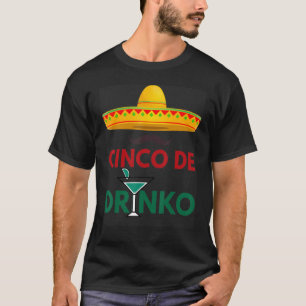 Camiseta Cinco De Drinko Sombrero Mexicano Fiesta Cinco De