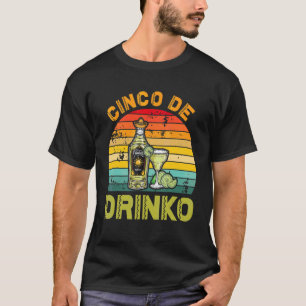 Camiseta Cinco De Drinko Vintage Cinco De Mayo Partido Méxi