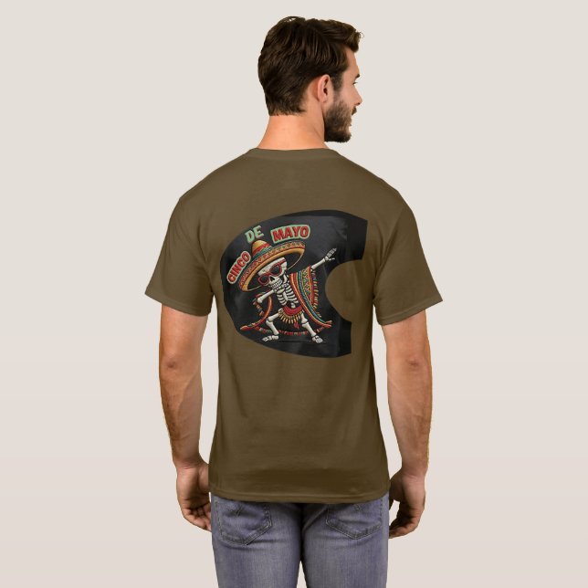 Camiseta Cinco de Maio (Parte Traseira Completa)