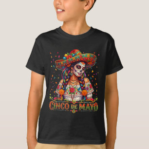 Camiseta Cinco de maio 2026 festa mexicana 5 de maio garota