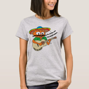 Camiseta Cinco De Maio Gato De Desenho Animado Divertido