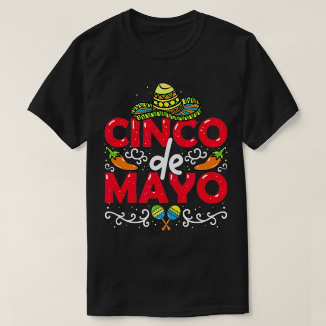 Camiseta Cinco de Mayo (Frente do Design)