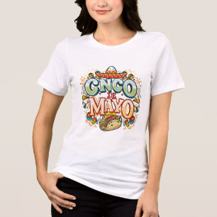 Camiseta Cinco De Mayo 2025 Partido Mexicano Taco Sombrero