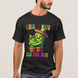 Camiseta Cinco De Mayo Abraços de Cactus para a Mamãe Feliz