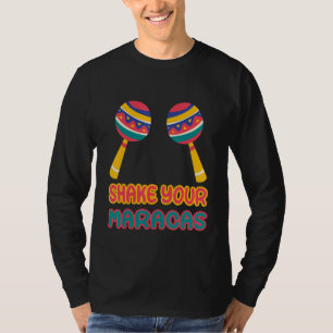 Camiseta Cinco De Mayo Agita seu Partido Maracas