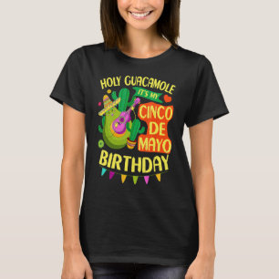 Camiseta Cinco de Mayo Aniversário Santa Guacamole Mosquito
