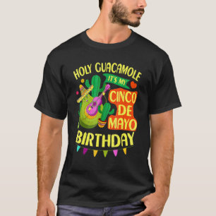 Camiseta Cinco de Mayo Aniversário Santa Guacamole Mosquito