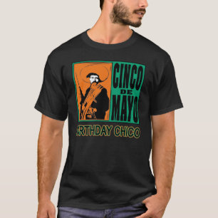 Camiseta Cinco de Mayo Birthday Chico com Bandito