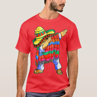 Camiseta Cinco de Mayo Boys Men Sombrero Dab Dabbing Mexica