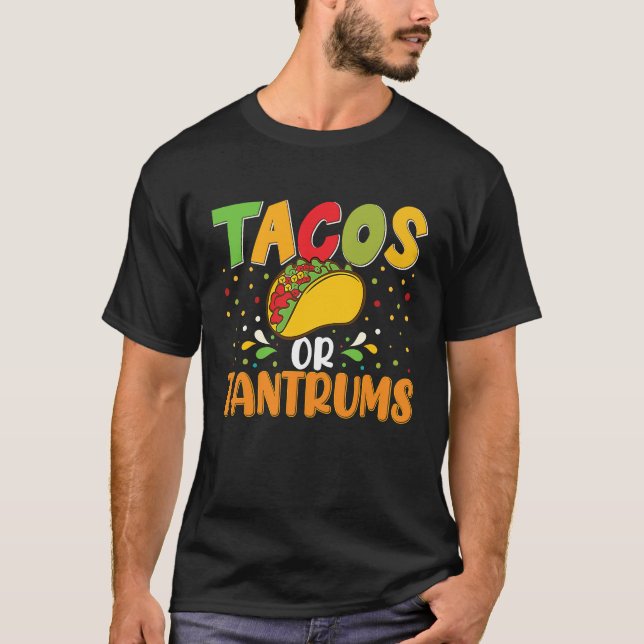 Camiseta Cinco De Mayo, Buritos , Mexico Tacos and Avocado  (Frente)