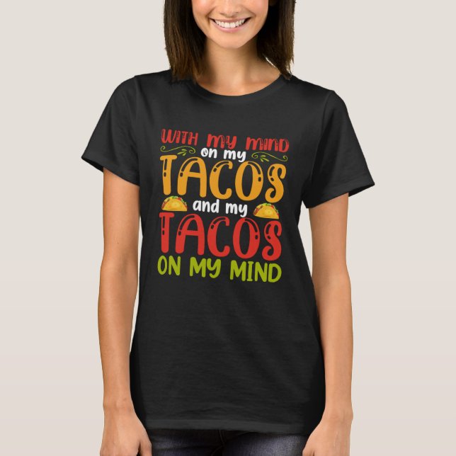 Camiseta Cinco De Mayo Burritos  Mexico Tacos and Avocado   (Frente)