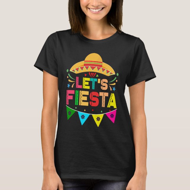 Camiseta Cinco De Mayo Burritos  Mexico Tacos and Avocado   (Frente)