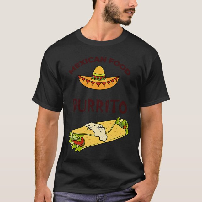 Camiseta Cinco De Mayo Burritos  Mexico Tacos and Avocado   (Frente)