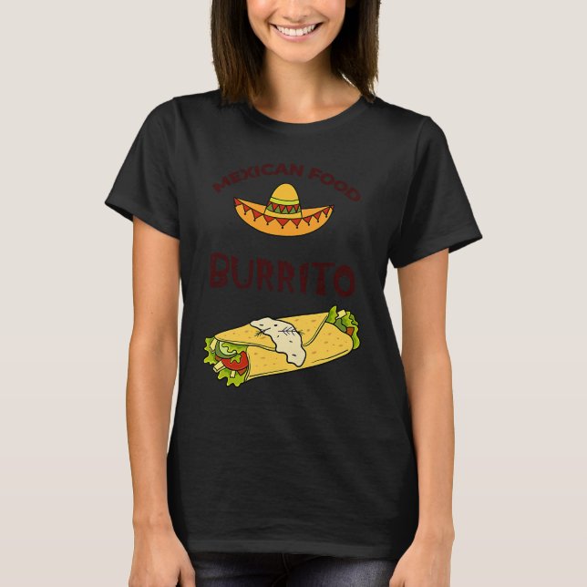 Camiseta Cinco De Mayo Burritos  Mexico Tacos and Avocado   (Frente)