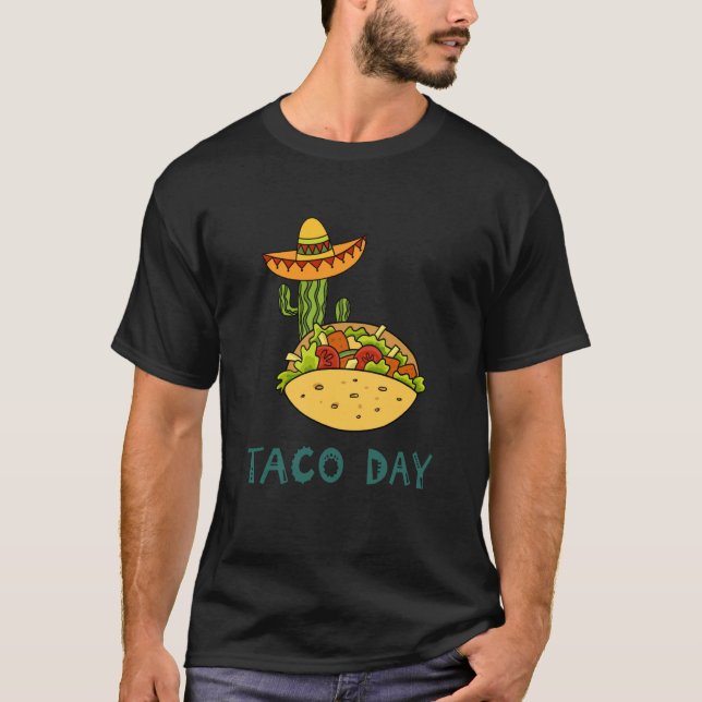 Camiseta Cinco De Mayo Burritos Mexico Tacos and Avocado  1 (Frente)