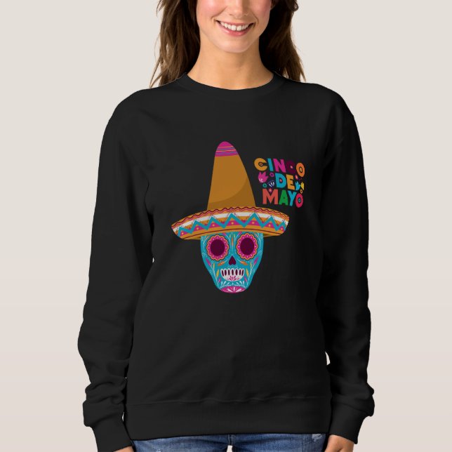 Camiseta Cinco De Mayo Burritos Mexico Tacos and Avocado  1 (Frente)
