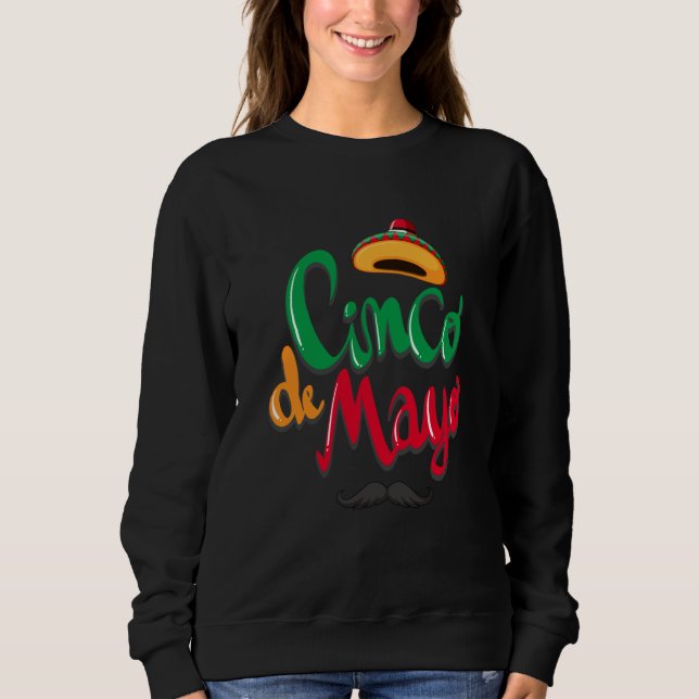 Camiseta Cinco De Mayo Burritos Mexico Tacos and Avocado  2 (Frente)