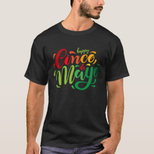 Camiseta Cinco de Mayo Burritos México Tacos e Avocado