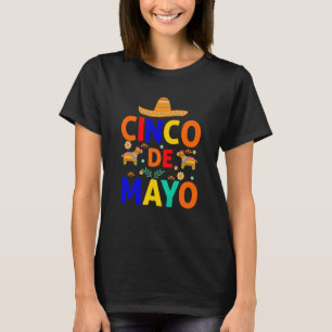 Camiseta Cinco de Mayo Burritos México Tacos e Avocado 7