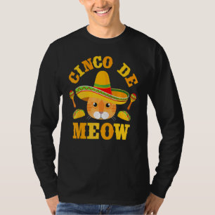 Camiseta Cinco De Mayo Cinco De Meow Ideias Para Homens Mul