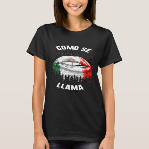 Camiseta Cinco de Mayo Como Se Llama Kiss Lábios México Ban