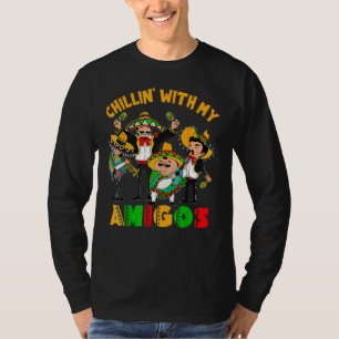 Camiseta Cinco De Mayo Costume Chillin Com Minha Amigos Fie