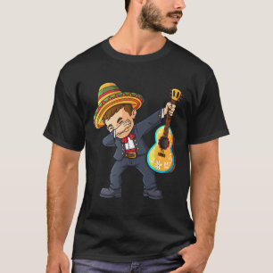 Camiseta Cinco de Mayo Dabbing Mariachi Mexicano Boys Kids