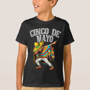 Camiseta Cinco De Mayo Dabbing Poncho Sombrero Hat mexicano